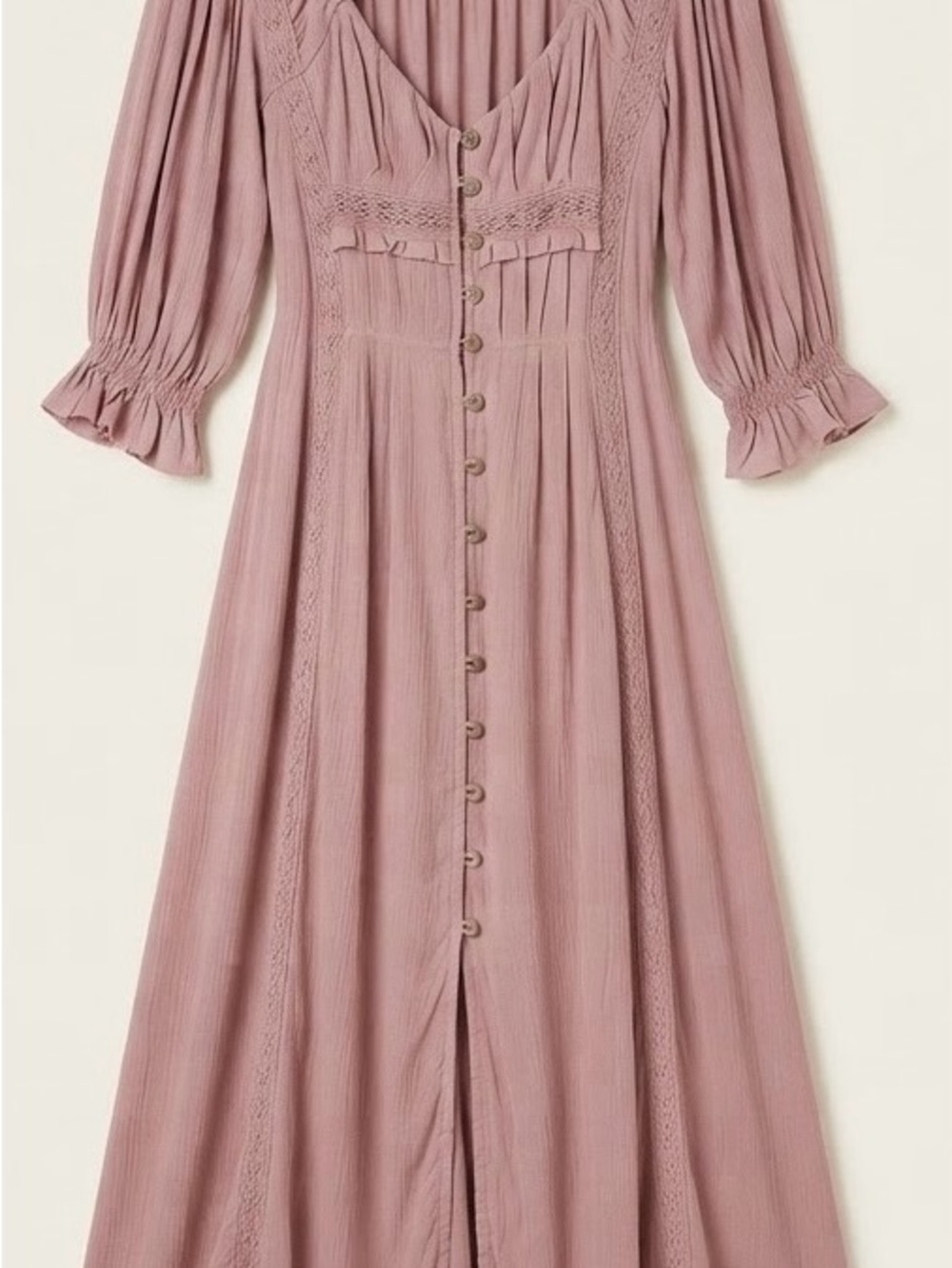 Pink free people maxi dress